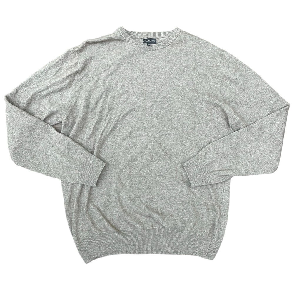 EMI MAGLIA | Men's Crewneck Tan Wool Cashmere Long Sleeve Sweater